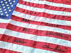 Miracle On Ice Signed USA Flag 🇺🇸 1980 USA Hockey 🇺🇲 1980 Winter Olympics