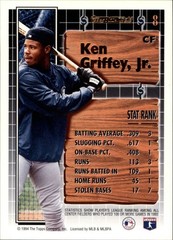 1994 Topps Black Gold #8 Ken Griffey Jr. Seattle Mariners QUANTITY Available