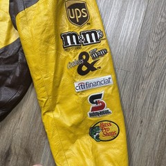 Nascar Jacket Mens L Yellow M&M Elliot Sadler JH Design Jeff Hamilton Chase