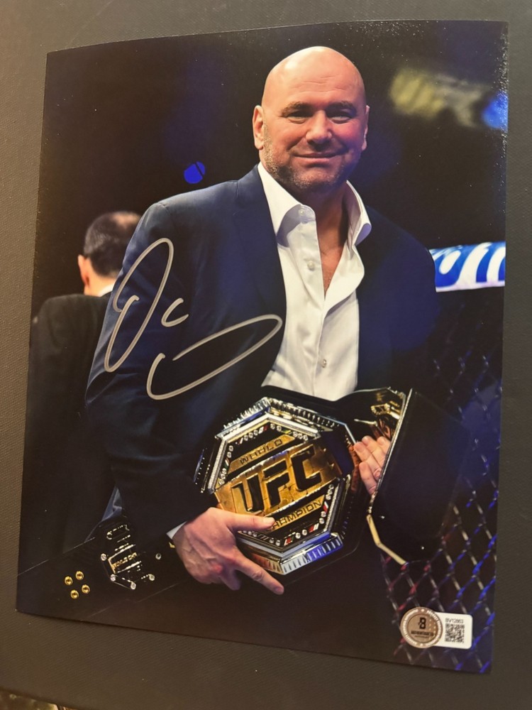 Dana White signed autographed UFC MMA owner legend 8×10 photo Beckett BAS