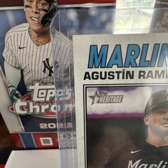 Topps 2026 Heritage Agustin Ramirez RC Auto #ROA-AR Real One Autographs Marlins
