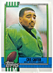 1990 Topps Cris Carter #92 Philadelphia Eagles WR HOF Football Card