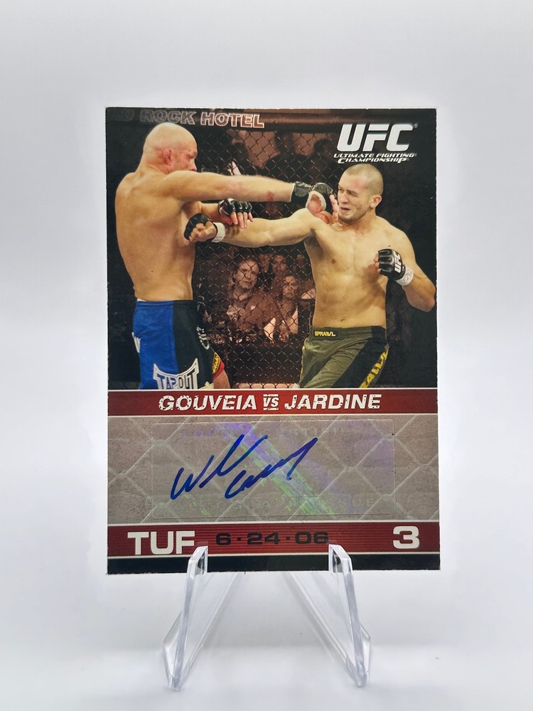2009 Topps UFC Round 1 #AWG Wilson Gouveia Autographs Blue Ink RC