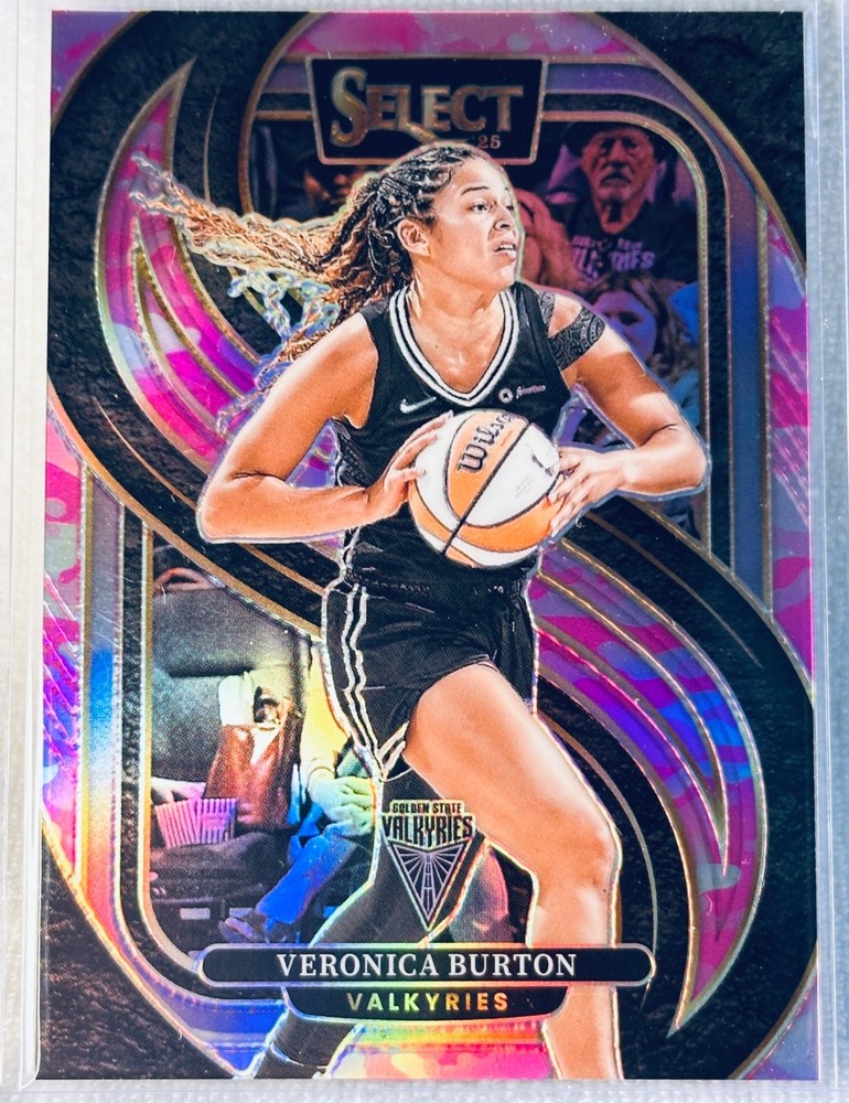 2025 WNBA Select Pink Camo 💓 VERONICA BURTON Premier Lvl /175 VALKYRIES #175 🏀