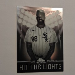 Topps 2025 Chrome Black Hit the Lights Insert Luis Robert White Sox Case Hit!