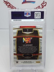 2022 Select WWE Prizms Tie-Dye #1 LA Knight #/25 SP PSA 9 POP 1