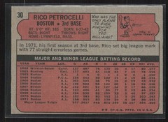 1972 Topps – Rico Petrocelli #30 – Set Break!! EX/NM (Combined Shipping)