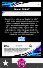 Roman Reigns 2021 Topps Finest WWE Refractors #66