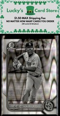 2022 Bowman Draft #BDC-2 Yendry Rojas Chrome Black & White RayWave Refractor