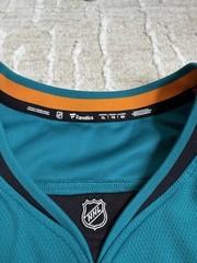 Fanatics NHL San Jose Sharks Women’s XL Teal Black White Hockey Jersey