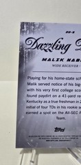 2024 Topps Chrome MALIK NABERS *ROOKIE DAZZLING DEBUTS* case hit NY GIANTS sp