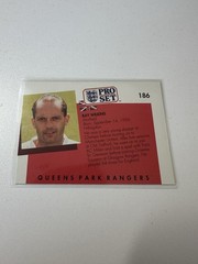 Pro Set 1990-91 Ray Wilkins Queens Park Rangers Soccer Trading Card #186