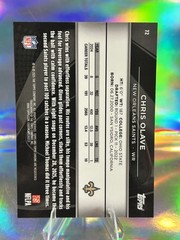 2025 Topps Chrome Black-Blue /150-Chris Olave-Saints