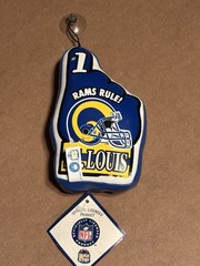 St. Louis RAMS Finger Suction Cup Mount 9 Inches Two Sided NFL Good Stuff Brand