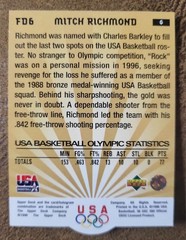 1996 USA Basketball Deluxe Gold Edition FD6 Mitch Richmond