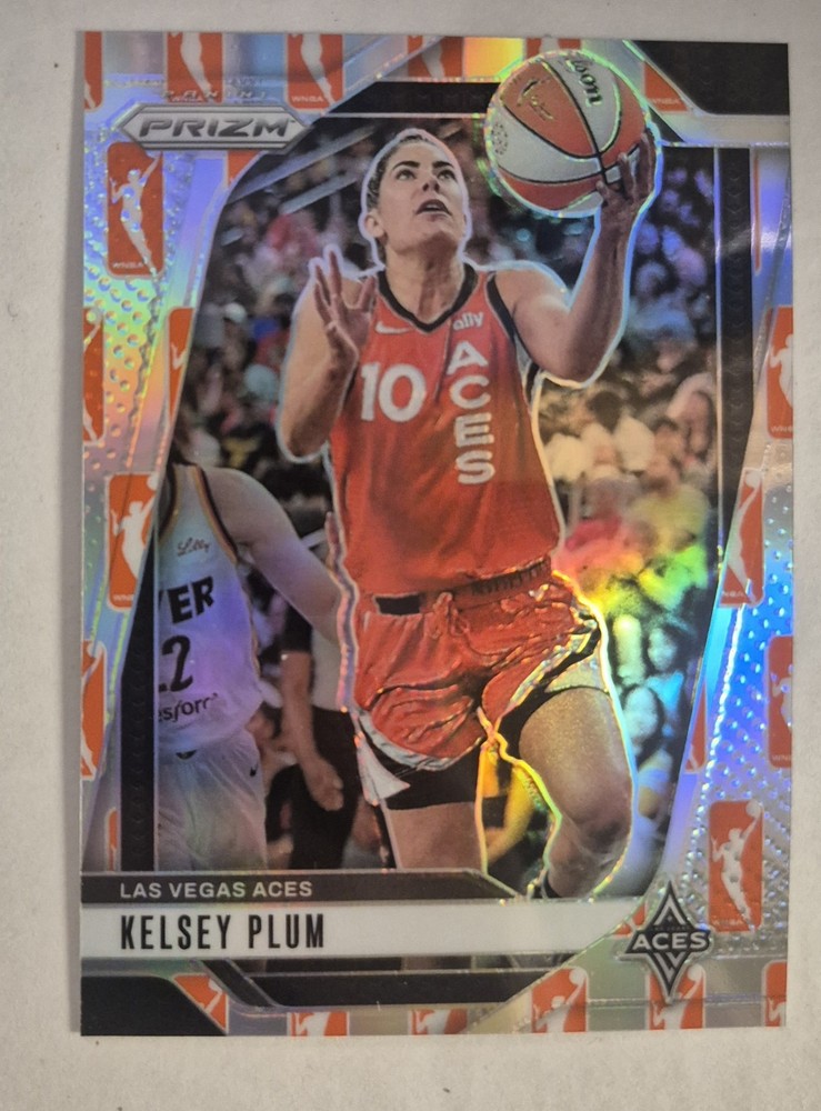 2024 Panini Prizm WNBA #77 Kelsey Plum WNBA Logo Prizm SP