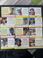 1962 Post Cereal Baseball Lot- 128 Cards -W/ Mantle Aaron Clemente Mays – Loaded