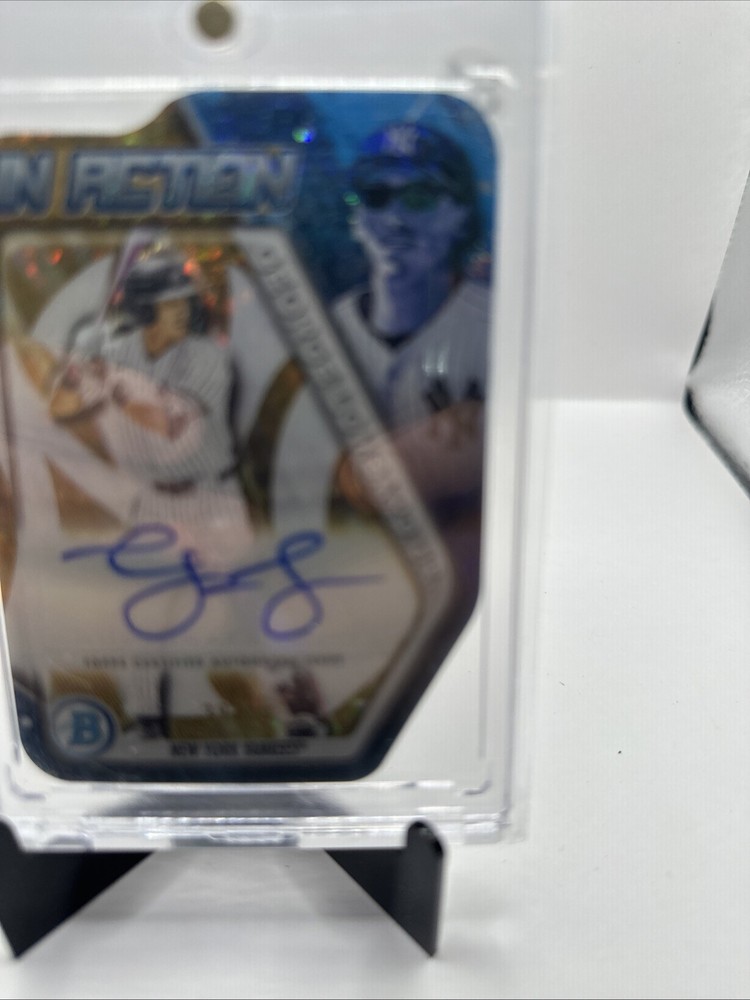 2025 Bowman Draft – Bowman in Action Autographs George Lombard Jr. Gold /50
