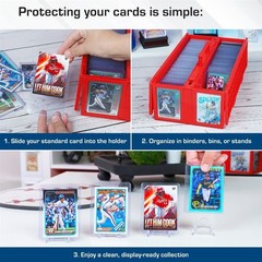 Pack /25 BCW Hard Plastic Baseball Trading Card Topload Holders 12 mil protector
