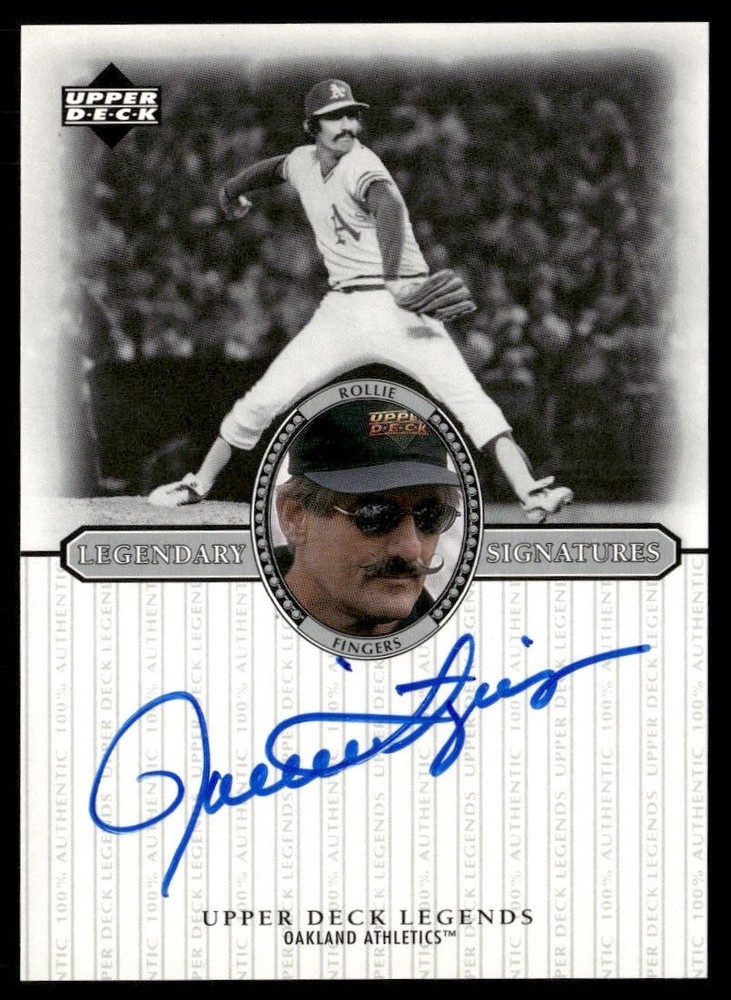 Rollie Fingers 2000 Upper Deck Legends Legendary Signatures #S-RF – Oakland A&rsquo;s