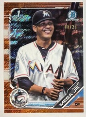 Victor Mesa Jr 2019 Bowman Prospects Orange Shimmer Recractor #d 8/25 #BP104 1st