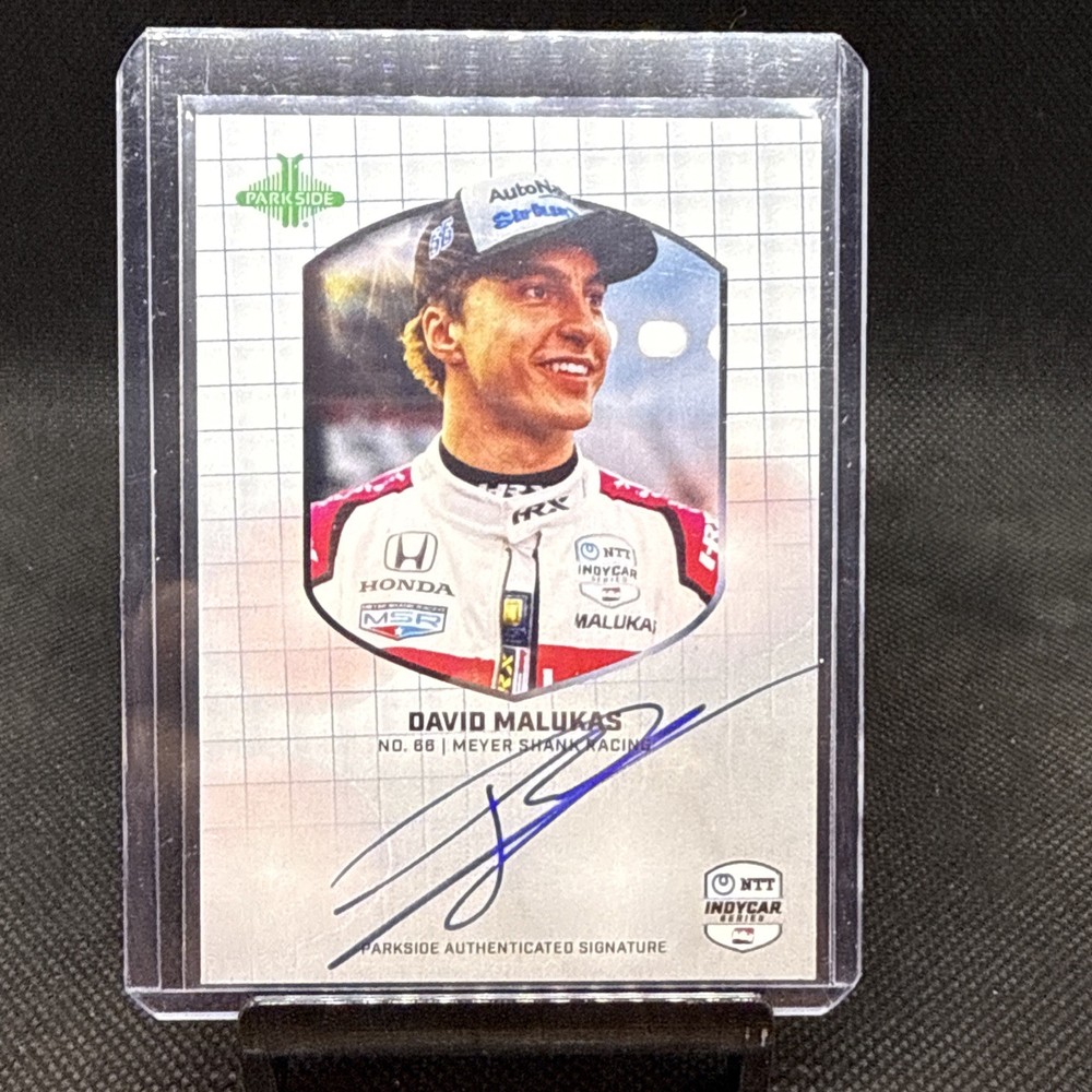2025 Parkside Indycar Signature Series David Malukas Autographed Card #SSH-DM