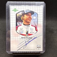 2025 Parkside Indycar Signature Series David Malukas Autographed Card #SSH-DM