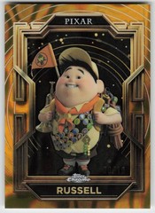2025 Topps Chrome Disney Pixar Black Wave Refractor #49 Russell