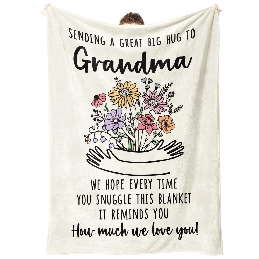 Grandma Gifts Blanket, Mothers Day, Birthday Gifts for Grandma from Grandkids