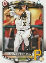 Easton Carmichael Pittsburgh Pirates 2025 Bowman Draft 1st Bowman ***