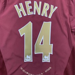 Thierry Henry Arsenal 2005/2006 Home Jersey – Retro Jersey – Mens Sizes – NWT
