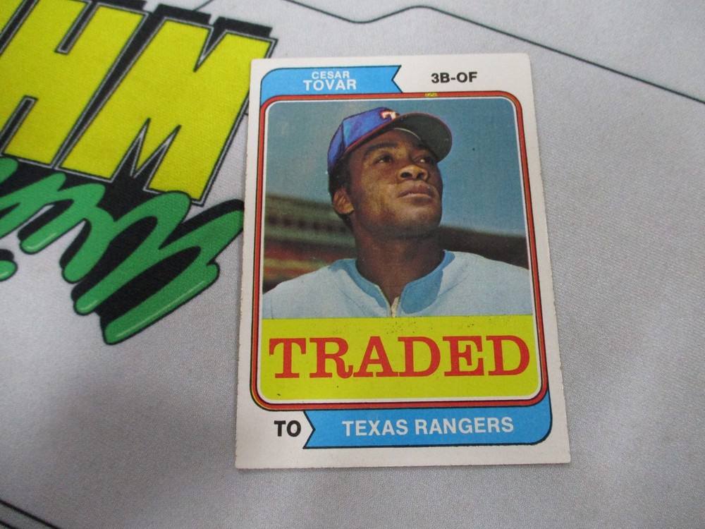 1974 Topps Traded Baseball Cesar Tovar Card #538T