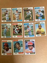 1974 topps baseball cards build your set EX to NM #101 – #200