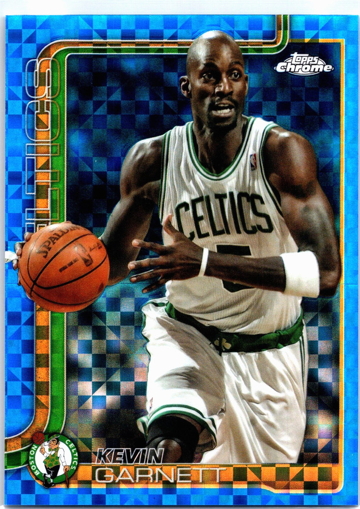 Kevin Garnett 2025-26 Topps Chrome Blue X-Fractor #247 Boston Celtics Legends