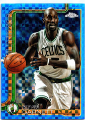 Kevin Garnett 2025-26 Topps Chrome Blue X-Fractor #247 Boston Celtics Legends