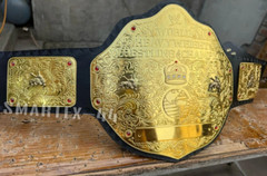 BIG GOLD World Heavyweight Championship Replica Tittle Belt 2MM Brass Adult Size