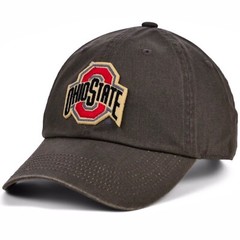 Ohio State Buckeyes NCAA Washed Charcoal Appliqué Adjustable Cap Hat $28
