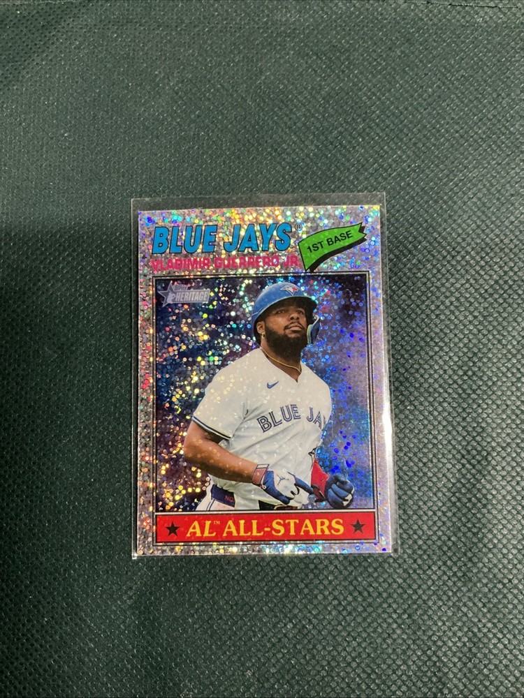 2026 Topps Heritage – Vladimir Guerrero Jr. #46 Chrome Silver Sparkle Refractor