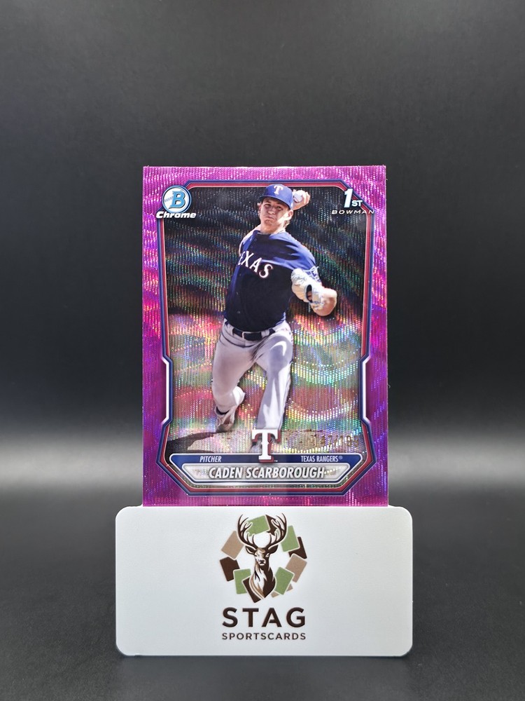 Caden Scarborough 2026 Bowman #BCP-17 Chrome Fuchsia Wave Refractor /199