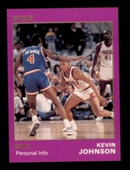1990-91 STAR GOLD /1500 KEVIN JOHNSON #90 PERSONAL INFO PHOENIX SUNS