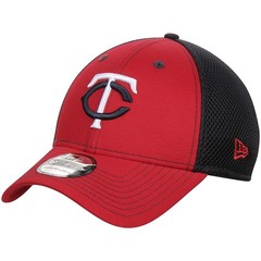 Rare NWT Authentic MLB Minnesota Twins Neo Red & Navy New Era 39Thirty Flex Hat