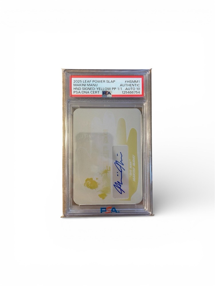 MAKINI MANU AUTHENTIC HND SIGNED-YELLOW PP 1/1 SUPER RARE COLLECTOR ITEM!