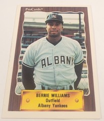 1990 Albany Yankees ProCards #1179 Bernie Williams Yankees