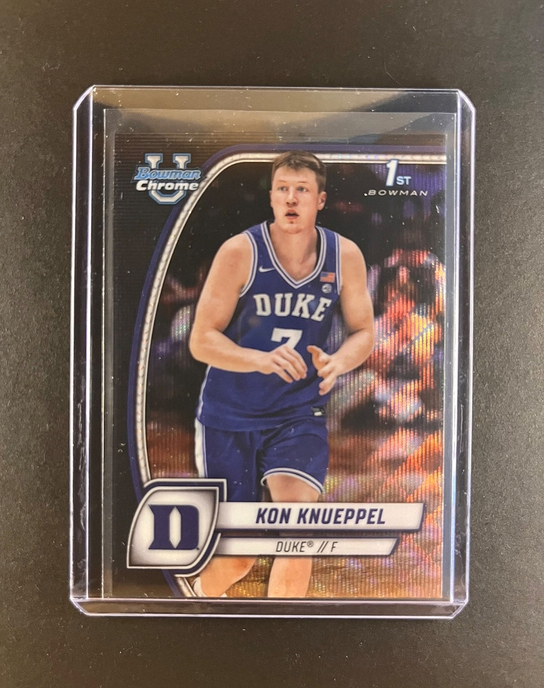 2024-25 Bowman U Chrome Kon Knueppel 1st Bowman Black Wave Refractor #48