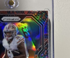 2020 Panini Prizm – Raheem Mostert Black/Red Snake Skin Prizm #284 SP 49ers