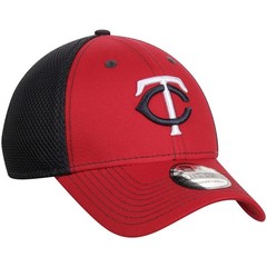 Rare NWT Authentic MLB Minnesota Twins Neo Red & Navy New Era 39Thirty Flex Hat