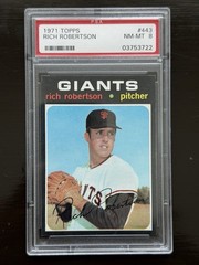 1971 Topps – Rich Robertson #443 – PSA 8