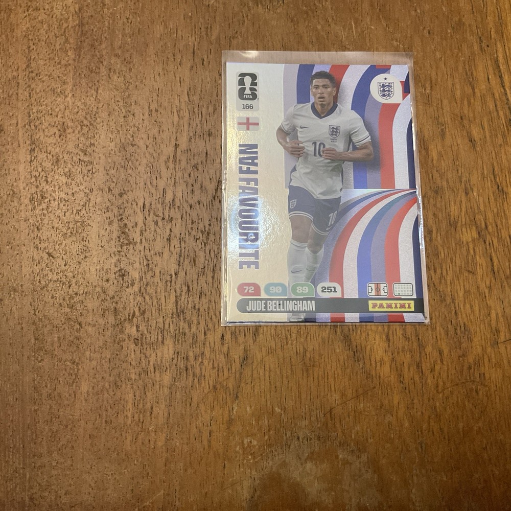 Jude Bellingham Fan Favourite 2026 Panini Adrenalyn XL Insert Card NM Condition