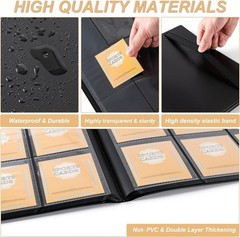 Toploader Binder, Holds 288 Toploaders, 9 Pocket Top Loader Binders