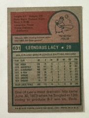 1975 Topps Lee Lacy #631 Los Angeles Dodgers